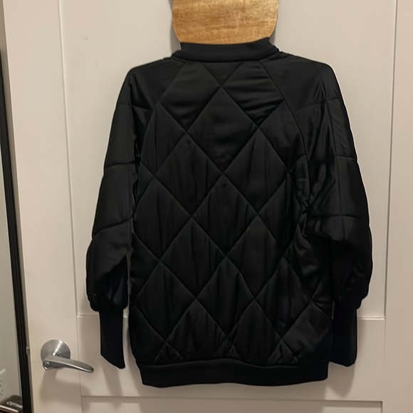ZARA - Satin Quilted Oversized Bomber Jacket - Picture 3 of 4